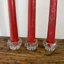 Load image into Gallery viewer, Small glass candlestick holder
