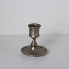 Load image into Gallery viewer, Small silver candlestick holder
