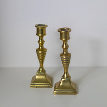Load image into Gallery viewer, Pair of Small Brass Candlesticks

