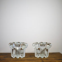 Load image into Gallery viewer, Pair of Glass Candlestick Holders
